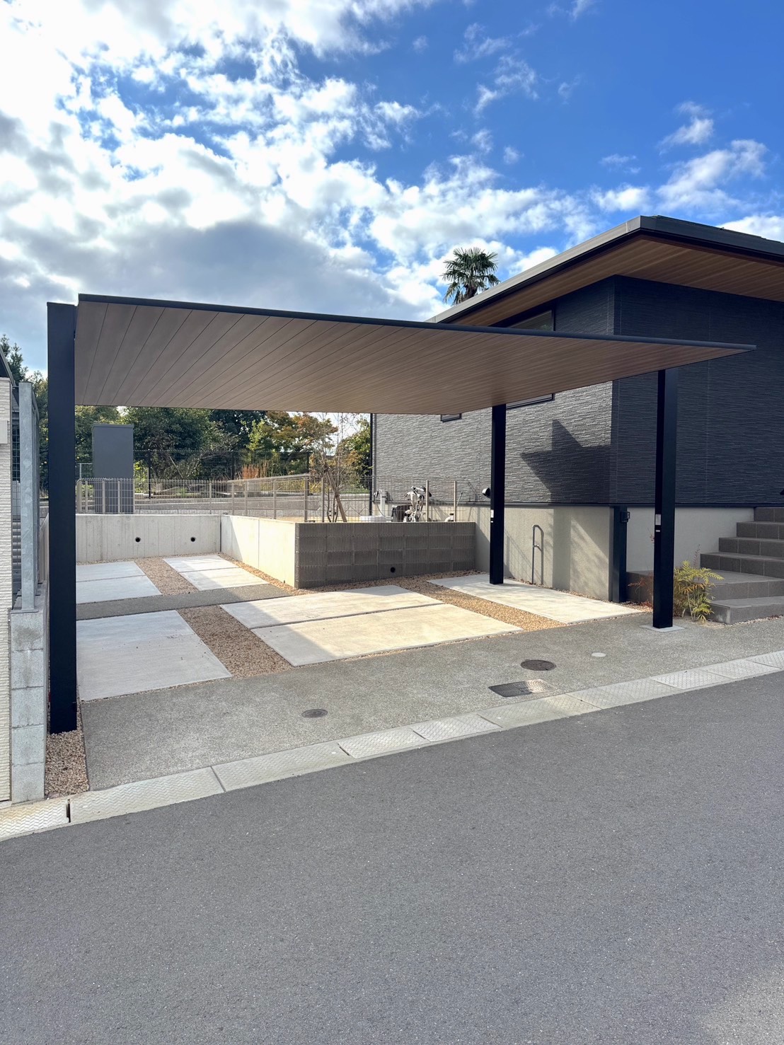 カーポートSC　オーク色